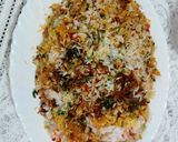 A picture of step 3 of Chicken tikka masala biryani.