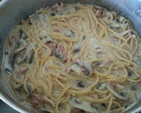 Foto del paso 5 de la receta: Pasta con panceta ahumada y champiñones