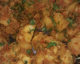 A picture of step 8 of Masala potato.