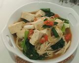 Foto langkah ke 5 dari resep Cah Enoki Pakcoy Tahu.