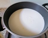 A picture of step 3 of Panna Cotta with Coffee Syrup.