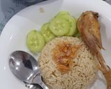 Foto langkah ke 3 dari resep Nasi Ayam Pressure Cooker.