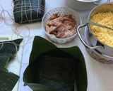 A picture of step 7 of Bánh Chưng (Vietnamese Sticky Rice Cake).