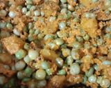 A picture of step 5 of Tur dana(pigeon pea) and batata sabzi.