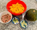 Hình bước làm 1 của món Canh bí đỏ thịt viên