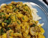Pikáns gombapörkölt (vegán) recept fázis 5 fotója