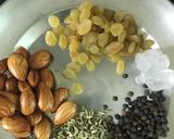A picture of step 2 of Thandai (post dana/ khas khas dana) thandai.