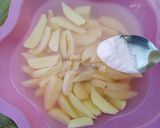 A picture of step 2 of French fries and Fried Egg (Breakfast treat 2)🍟.