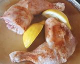 Foto del paso 5 de la receta Muslos de Pollo al horno con espécies Barbacoa, Limón y Brandy