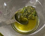A picture of step 3 of Steamed Eggplants with Sonia’s Pesto.
