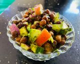 A picture of step 5 of Black chana salad.