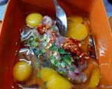 รูปขั้นตอนการทำที่ 1 ของ ไข่ตุ๋นต้มยำทอดกรอบ