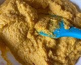 A picture of step 1 of Mango puran poli.
