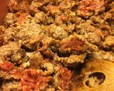 A picture of step 2 of Italian Dirty Rice.