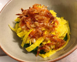 樱花虾·鸡蛋皮·凉拌菠菜（夏季厨房轻松料理）的食譜步驟9照片