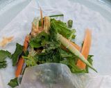 A picture of step 11 of Vietnamese veggie summer rolls.