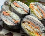 A picture of step 8 of Japanese Rice Sandwich (Onigirazu).