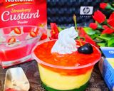 A picture of step 7 of Rainbow Custard delight.