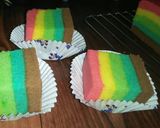 Foto langkah ke 13 dari resep Mini Rainbow Roll Cake.
