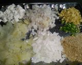 A picture of step 1 of Leftover Dalia kabab.