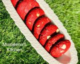 A picture of step 8 of Redvelvet cookies.