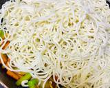 Chinese veg Hakka noodles with schezwan chutney recipe step 3 photo