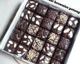 Cara Membuat Shiny crust brownies potong 7