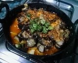 A picture of step 9 of Fry Aalo byngan ki bhaji.