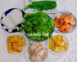 Hình bước làm 1 của món Cuốn Thủy Nguyên