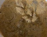 A picture of step 1 of Dhuwan chicken biryani.