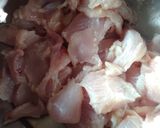 A picture of step 1 of Garlic chicken                     .
