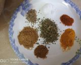 A picture of step 2 of Aloo bengan.