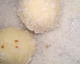 A picture of step 2 of Coconut ladoo with milkmaid.