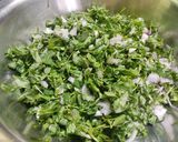 A picture of step 1 of Methi Paratha.