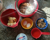 A picture of step 1 of Chocolate, Walnut Banana Bread.