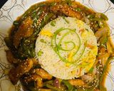 A picture of step 7 of Dragon Chicken.