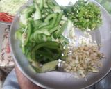 A picture of step 2 of Garlic Noodles.