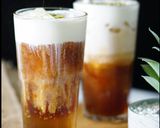 Hình bước làm 4 của món Hồng Trà kem sữa Macchiato