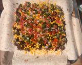 A picture of step 2 of Sheet Pan Quesadilla.
