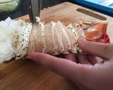 Hình bước làm 1 của món Tôm Hùm nướng bơ tỏi sốt kem