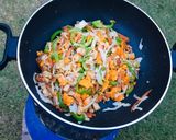 A picture of step 2 of Restaurant style Chicken and veg fried rice #CookPadApp  Rice Competition.