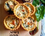 Foto langkah ke 6 dari resep Cheese chicken mushroom quiche with HC.