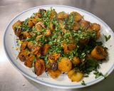 Une image de l'étape 8 de Pommes de terre rattes rôties sauce barbecue et persil.