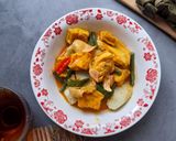 Foto langkah ke 6 dari resep Lontong Sayur Ayam Tahu.