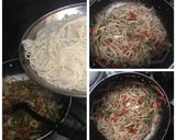 A picture of step 2 of Singaporean rice.