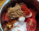 A picture of step 2 of Lasaniya bataka # Spicy potato# Garlic potato.
