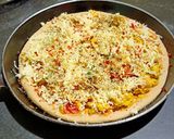 হেলদি ভেজ প্যান পিজ্জা (healthy veg pan pizza recipe in Bengali) রেসিপি ধাপ - 9 ছবি