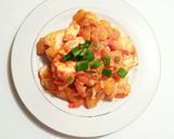 Hình bước làm 6 của món Trứng sốt spaghetti