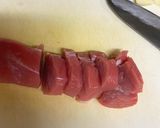 A picture of step 1 of Tender Pork Tenderloin Steak.