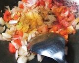 A picture of step 2 of Paneer Keema Masala.